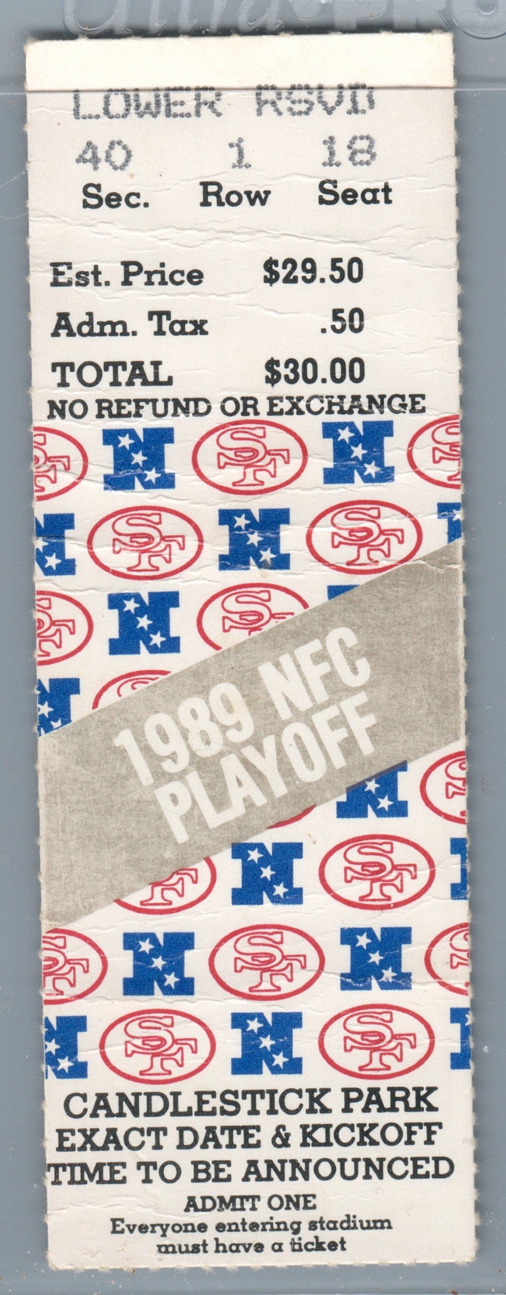 Joe Montana 241 yards 4 touchdowns; Jerry Rice 114 yards 2 TD; 1989 Playoff NFC Jan 6, 1990 San Francisco 49er's pound Minnesota Vikings 41-13 Ronnie Lott 58 yard TD interception Candlestick Park