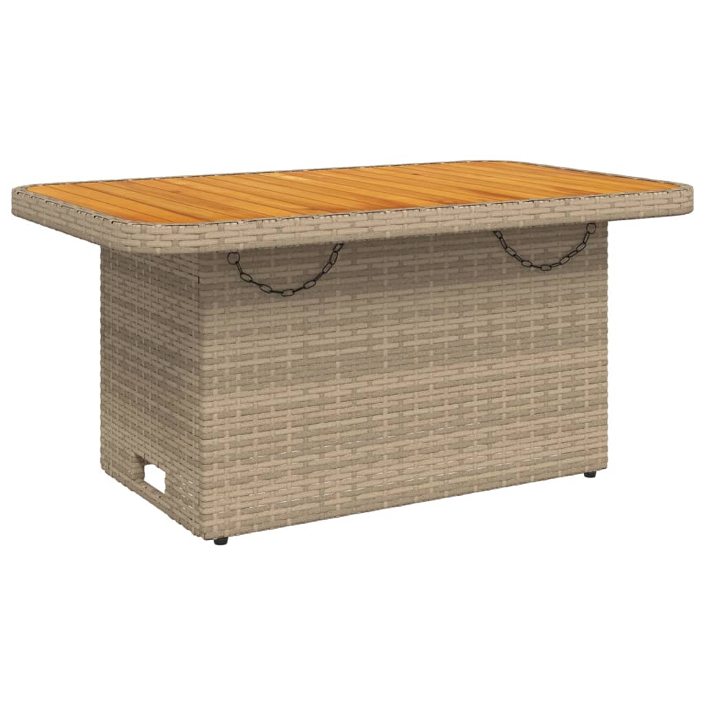 Tuinset Met Kussens Poly Rattan Beige