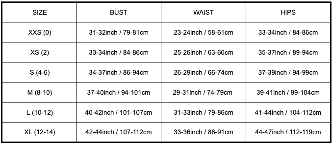 Size Guide – Miss Circle