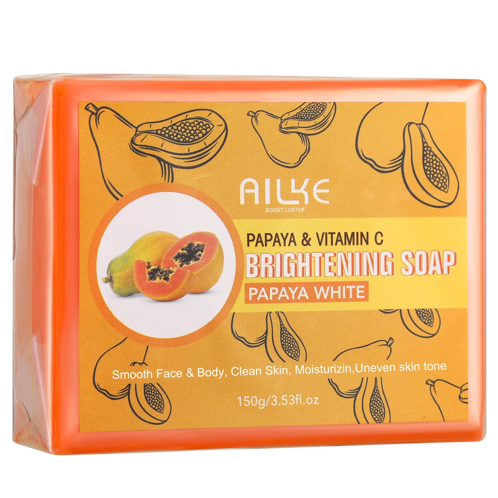 AILKE Papaya & Vitamin C Brightening Soap
