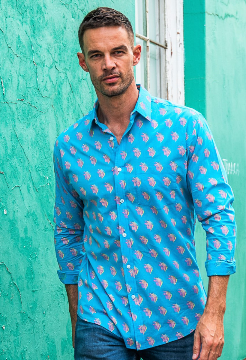 Frangipani Men's Shirts - Colourful Printed shirts to live in