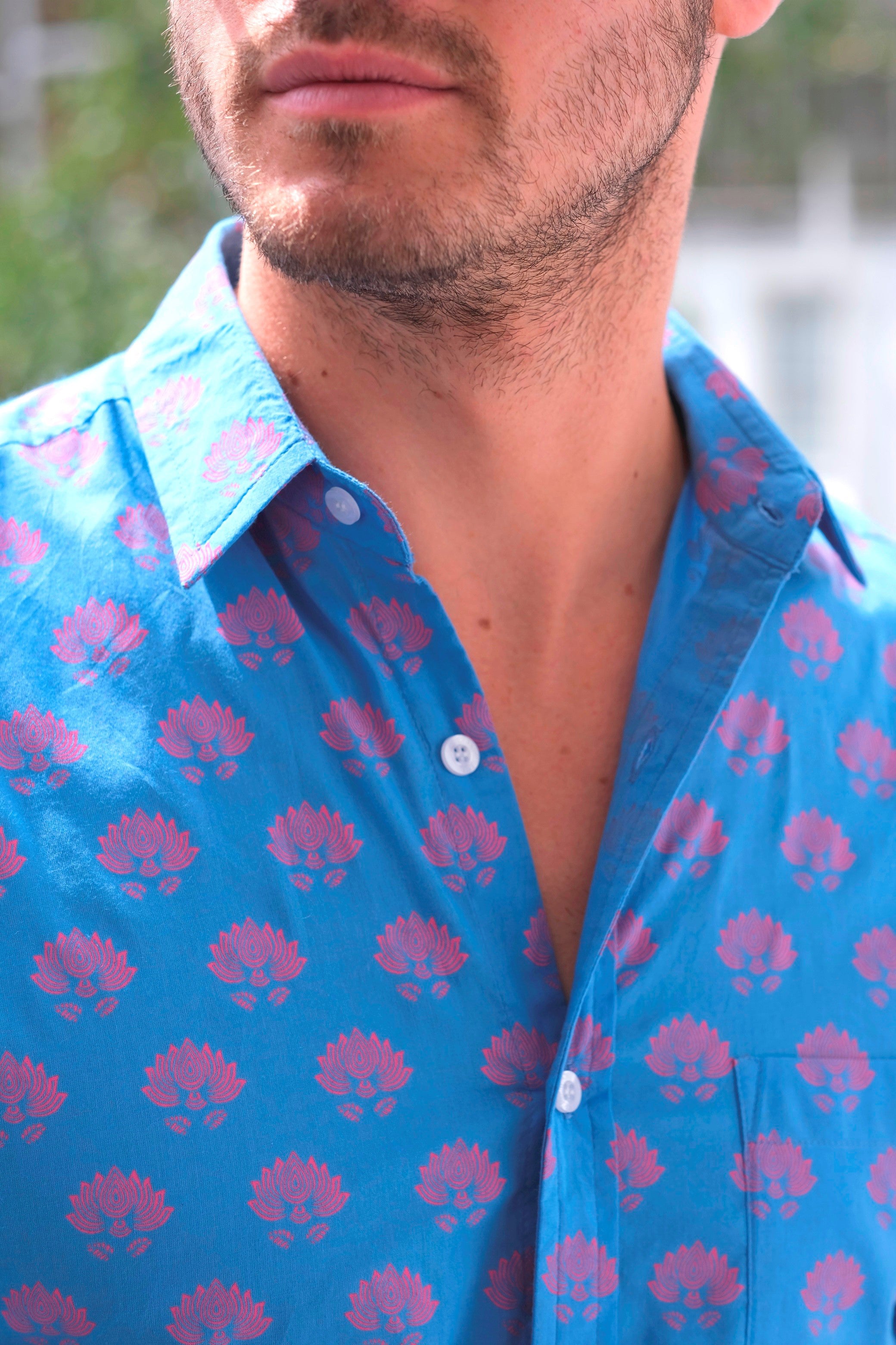 Printed Shirts. 100% cotton, colourful printed shirts from Frangipani