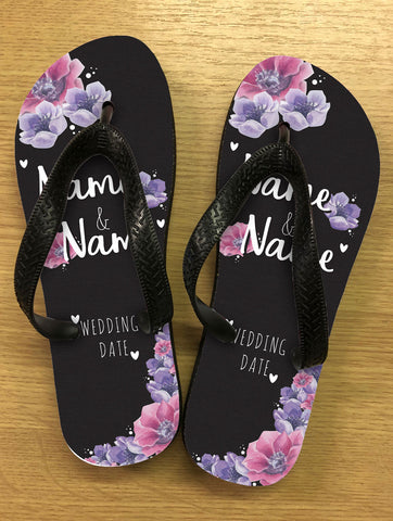 personalised flip flops