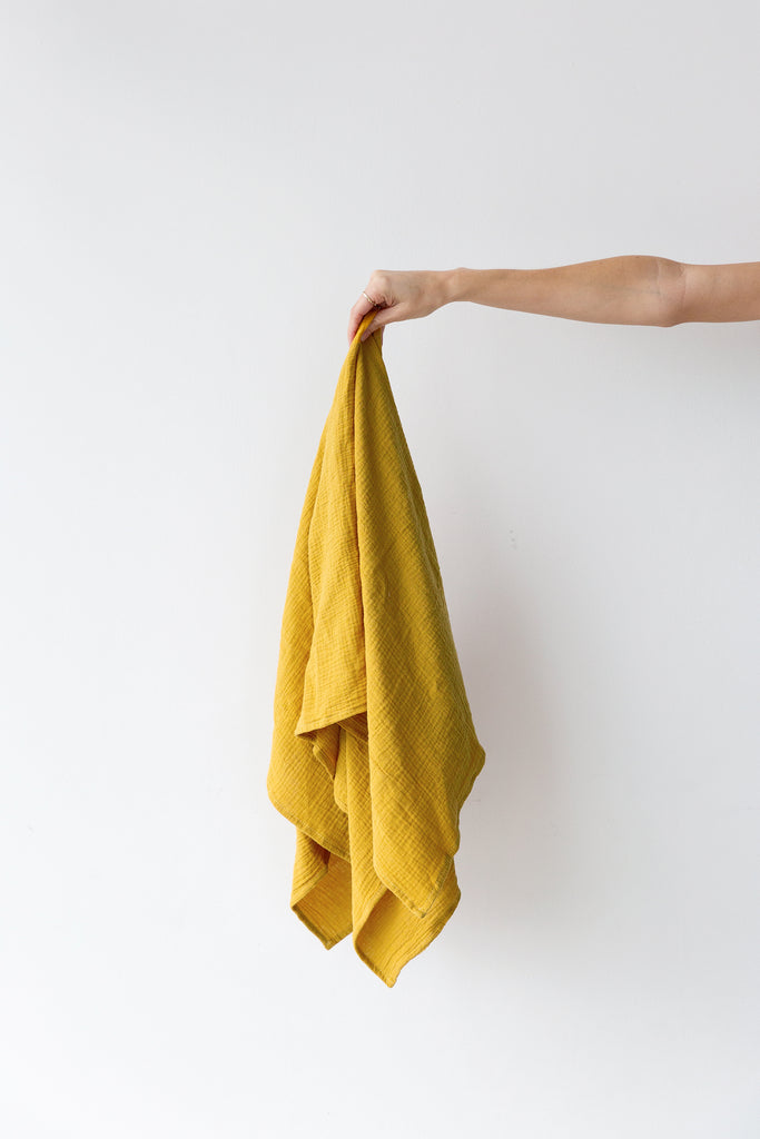 mustard yellow swaddle