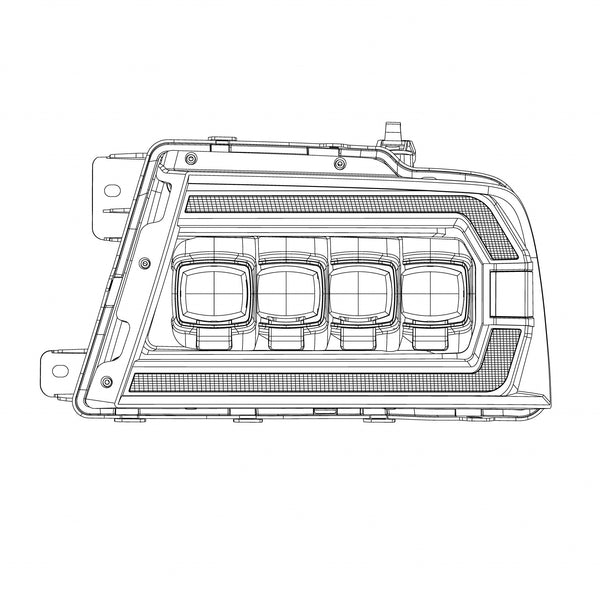 AlphaRex 2004 2005 2006 2007 2008 Ford F150 NOVA-Series LED Projector Headlights Design