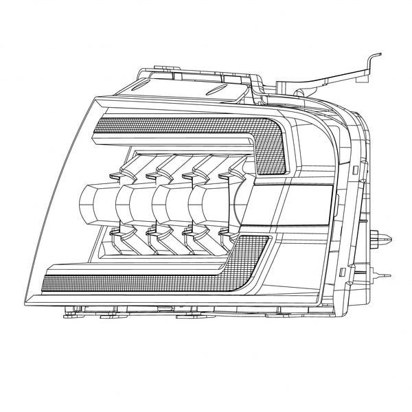 AlphaRex 2004 2005 2006 2007 2008 Ford F150 NOVA-Series LED Projector Headlights Design