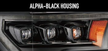 AlphaRex Alpha-Black housing NOVA-Series headlights demo