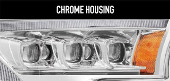 AlphaRex Chrome housing NOVA-Series headlights demo
