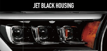 AlphaRex Jet Black housing NOVA-Series headlights demo