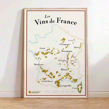 Puzzle carte des vins de France - Heureux comme un Prince