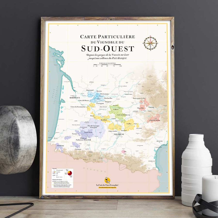 Carte du Sud-Ouest