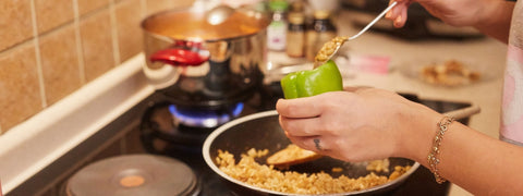 woman cooking