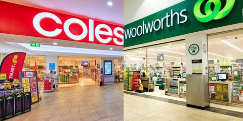 coles and Woolworths