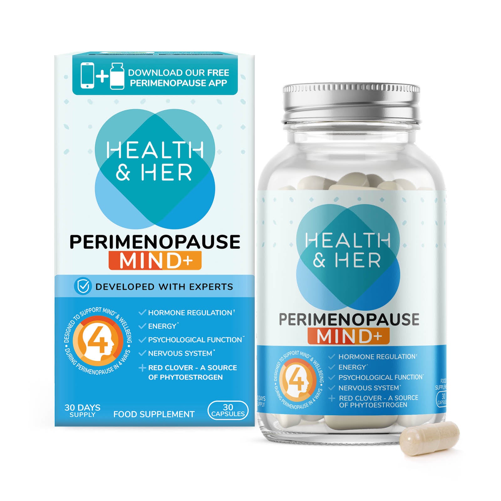 Health & Her Perimenopause Mind+ Food Supplement