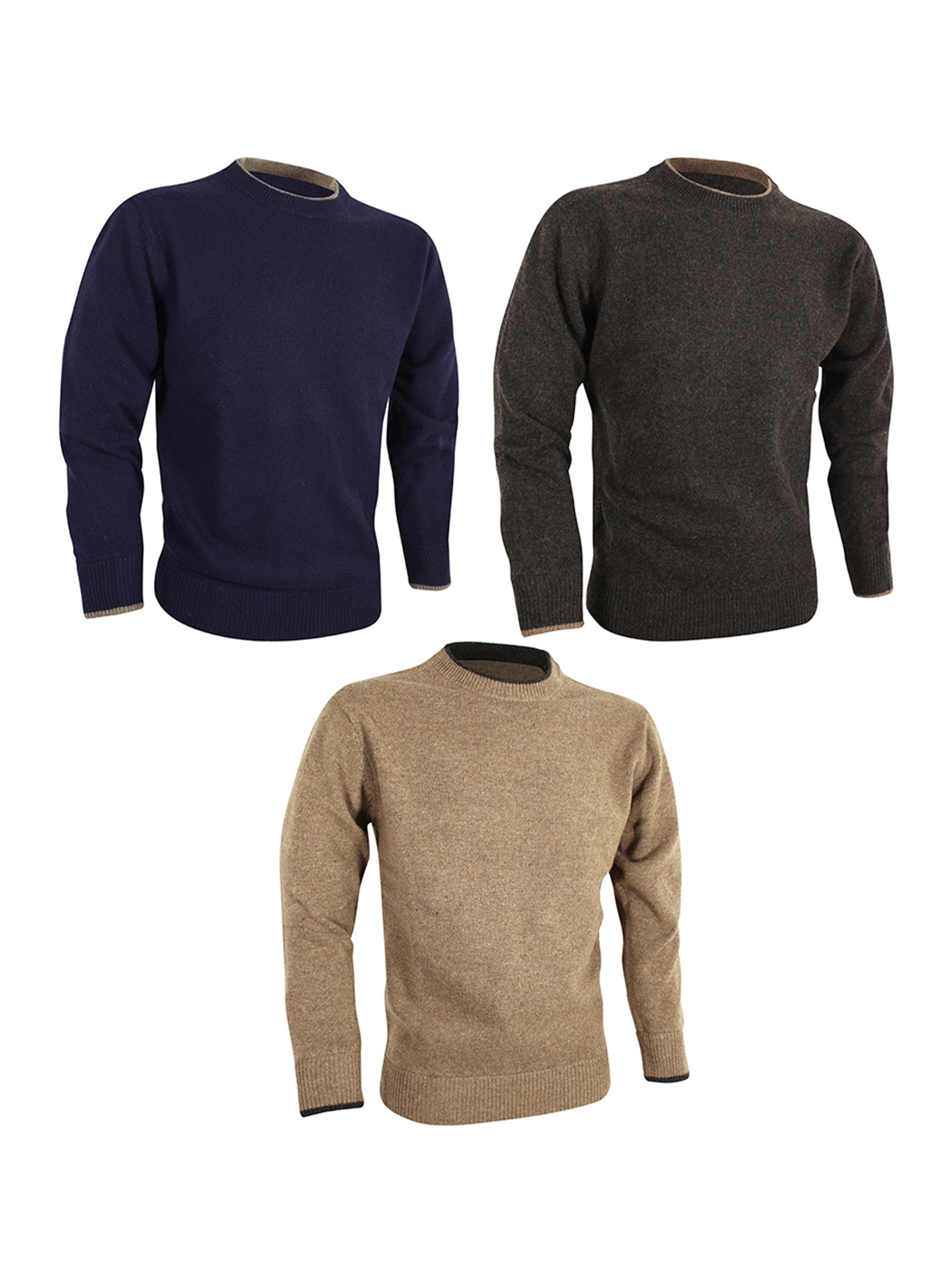 JACK PYKE 100% Lambswool Crew Neck Knitted Jumper - GREAT OUTDOOR DEPOT product image