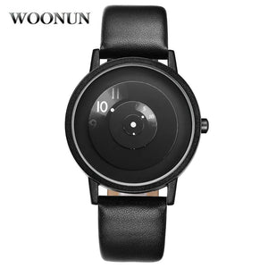2022 Fashion Creative Turntable Watch Men Sports Watches Leather Band Analog Quartz Wristwatches Men Cheap Price  Reloj Hombre - OneSiteStore