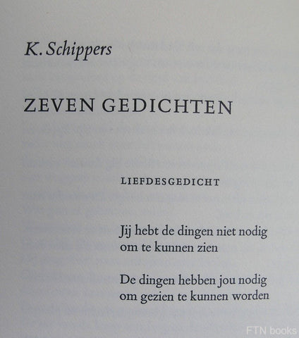 Spiksplinternieuw K. Schippers # NIEUWE GEDICHTEN # 1975, nm – ftn books XY-09