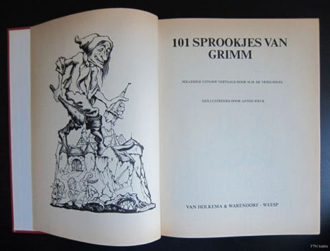 Ongekend Anton Pieck # 101 SPROOKJES VAN GRIMM # Fairy Tales, dutch, 1984 JI-65