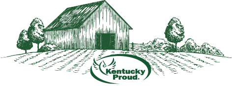 Barn Scene Icon with Kentucky Proud Logo