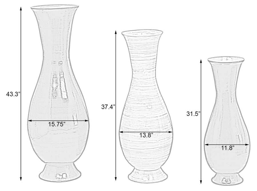 Tall Modern Handmade Bamboo Floor Vase – Uniquewise