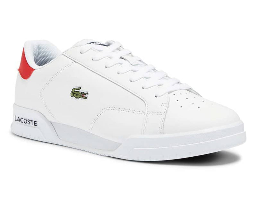 LACOSTE Twin Serve 0721 1 Men | White/Navy/Red (7-41SMA0083407) –