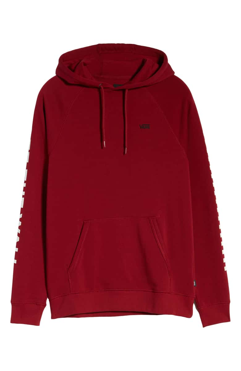 red vans hoodie mens