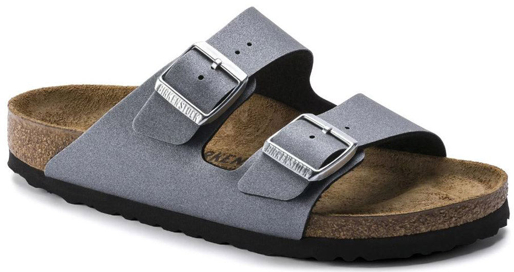 birkenstock arizona icy metallic anthracite