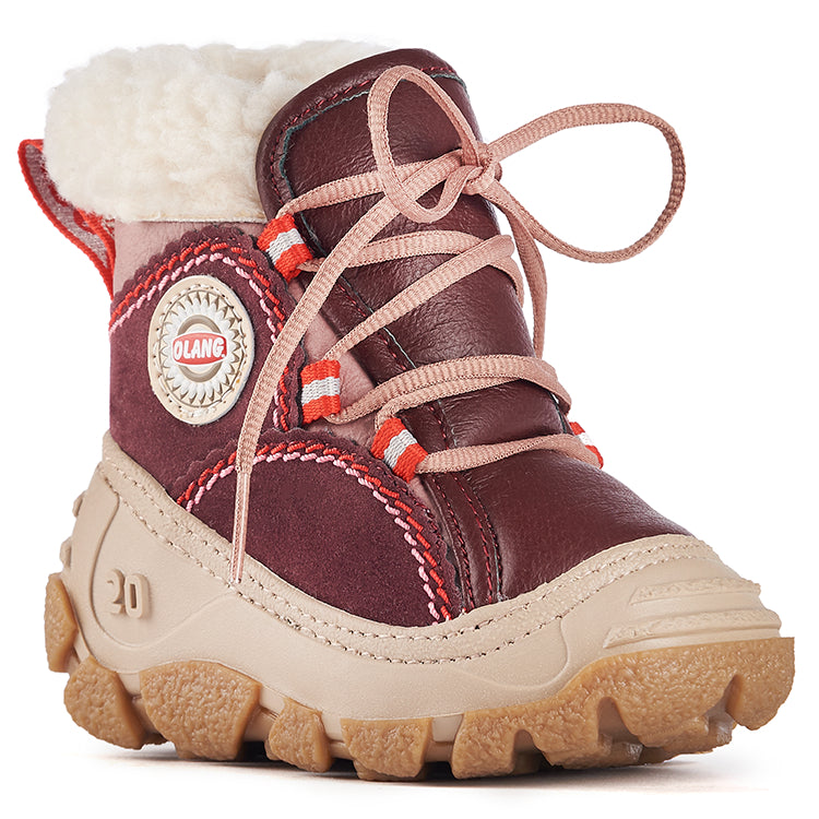 Olang apres ski bottes fourrees panda garcon taupe