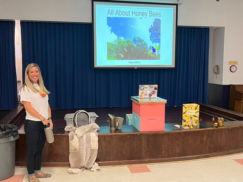 Teaching kids about honey bees