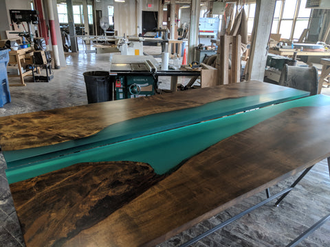 resin cast table