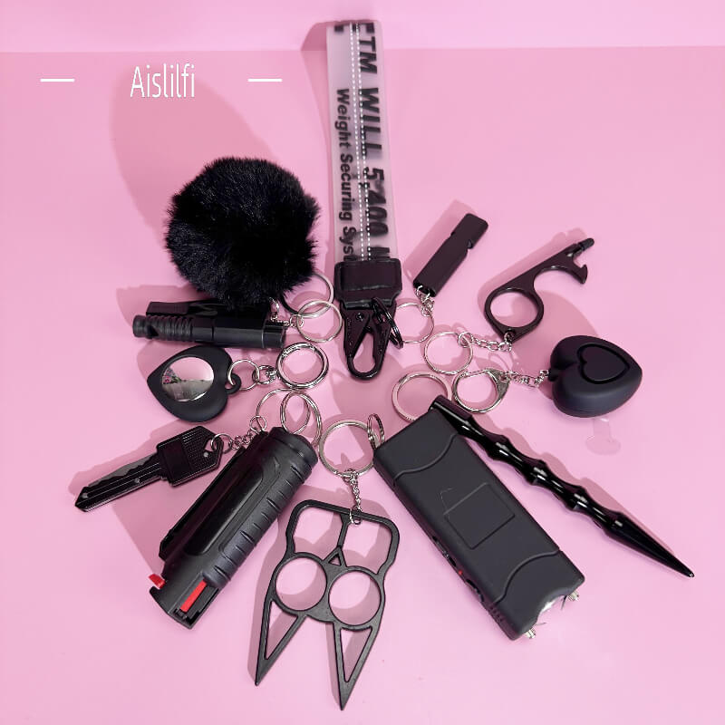 18-Piece Handbag Self-Defense Keychain Kit (Video Style)