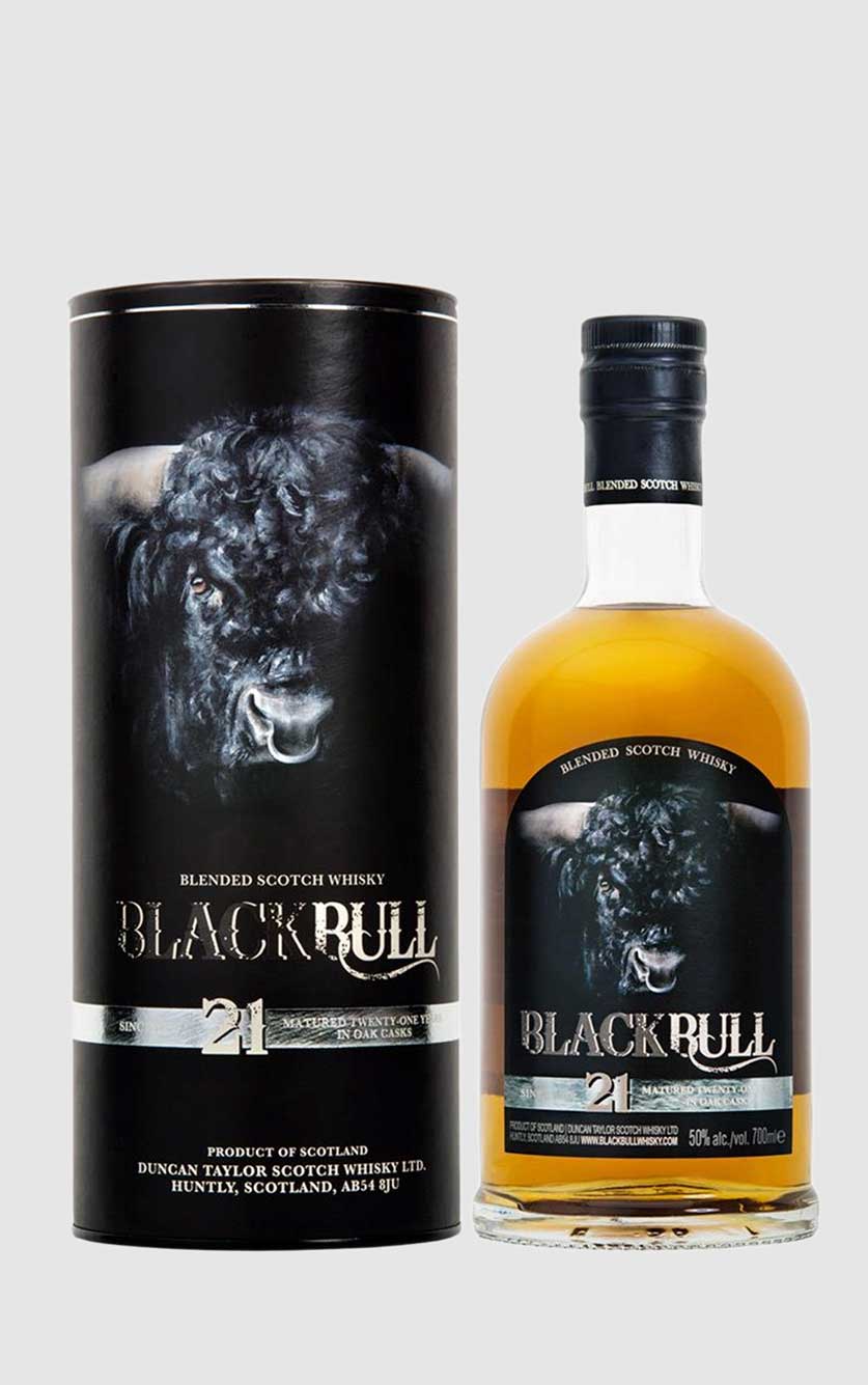Se Black Bull 21 år Blended Scotch Whisky hos DH Wines
