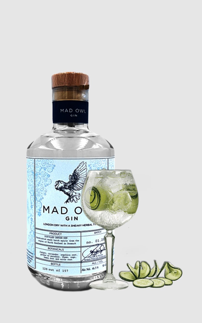 Se Mad Owl Gin London Dry, 46% alkohol hos DH Wines