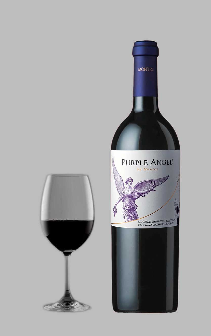 Se Montes Alpha Purple Angel Colchagua 2019 hos DH Wines