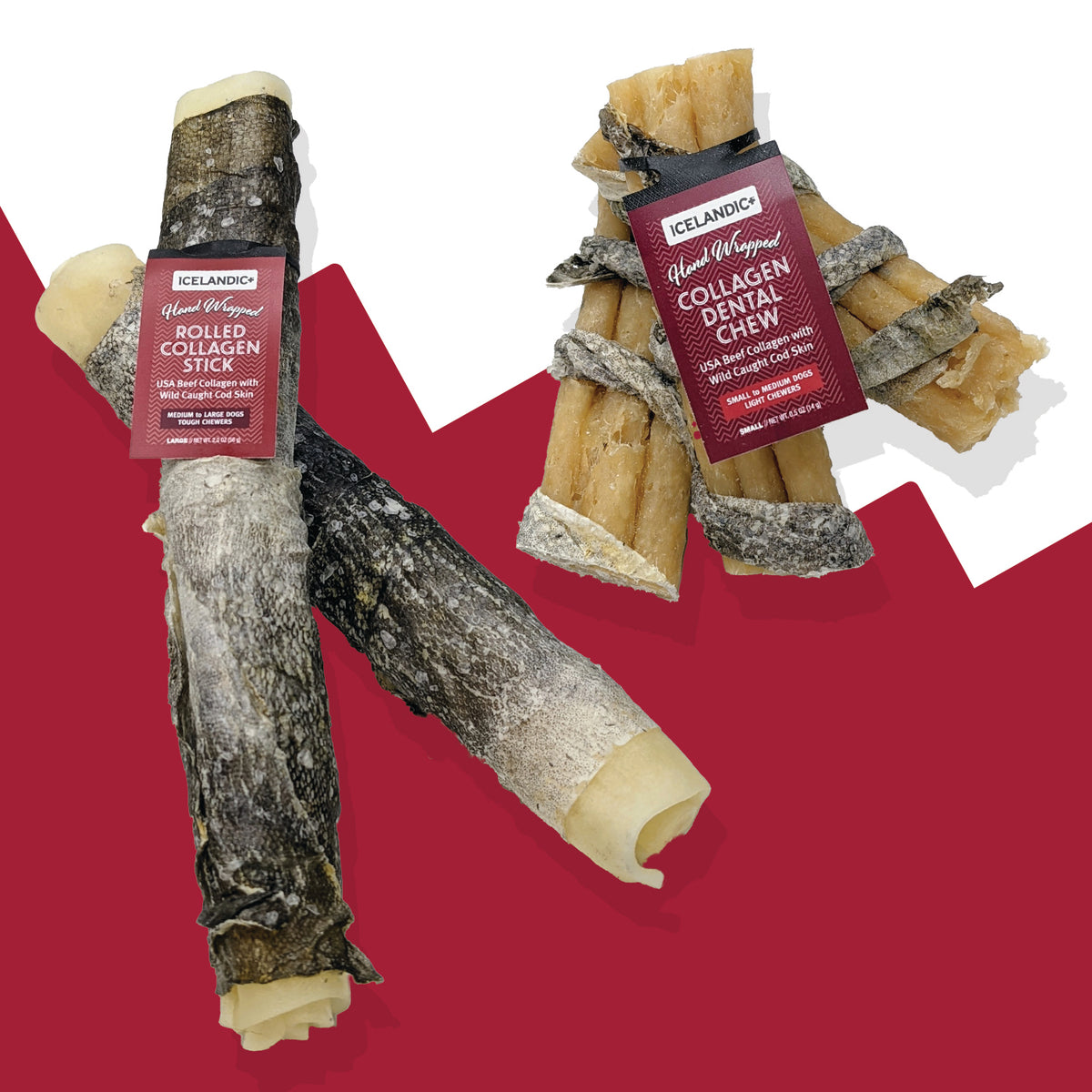 Collagen Sticks For Dogs - Natural Beef Dog Treats - Icelandic+