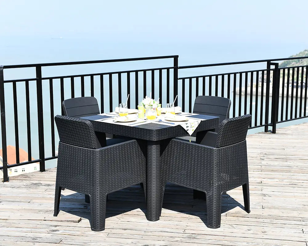 Plastic garden furniture