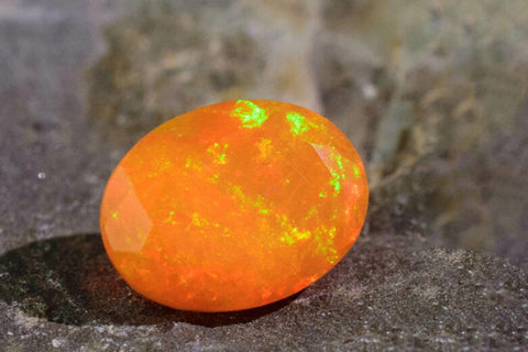 Fire opal gemstone