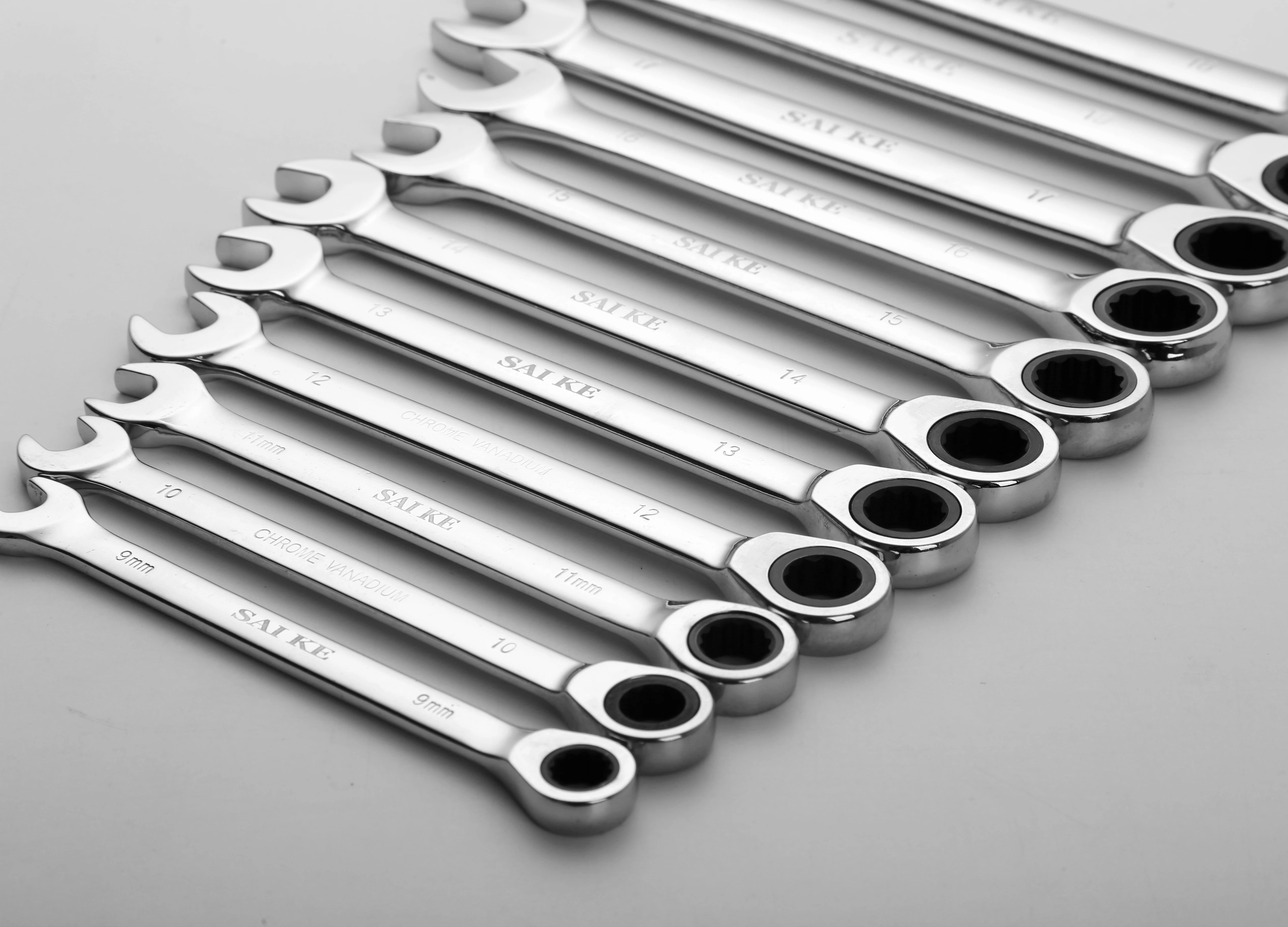 1 Piece Ratchet Combination Wrench Spanner and Ring Gear Hand Tools Socket Torque Knife Nut Tools A Set of Key