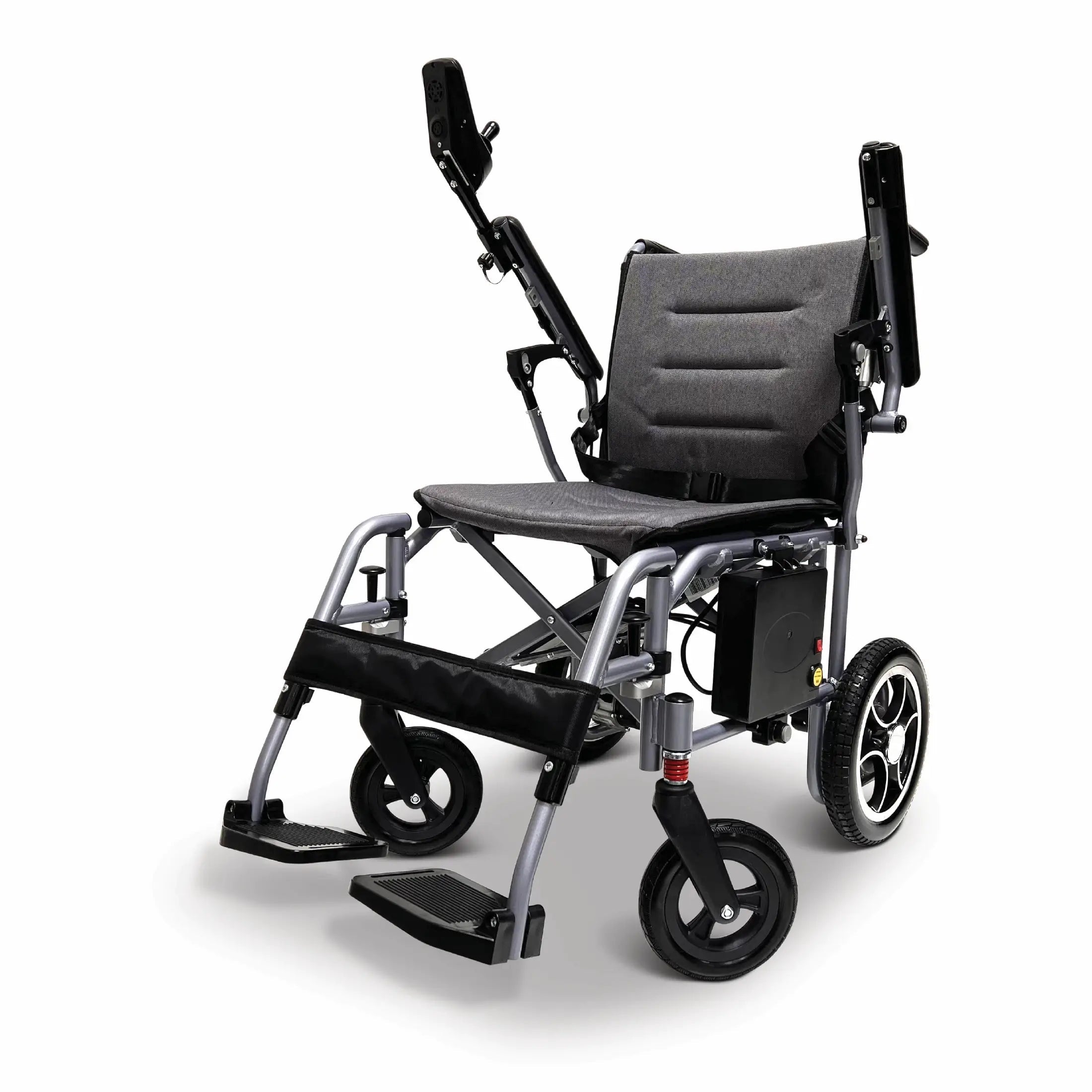 COMFYGO | X-7 Lightweight Foldable Electric Wheelchair for Travel with Remote Control | Up To 10 Miles (Single 7.5AH Battery) | X-7