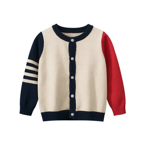 Causal Stripe Cotton Cardigan - Peachy Bloomers