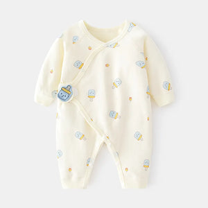 Newborn Sustainable Cotton Jumpsuit - Peachy Bloomers