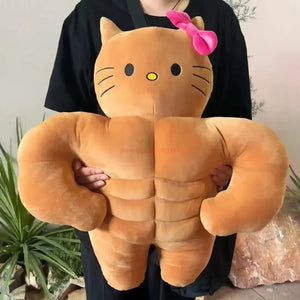 Sanrio Kawaii Hello Kitty Muscle Plush - SnuggleStep