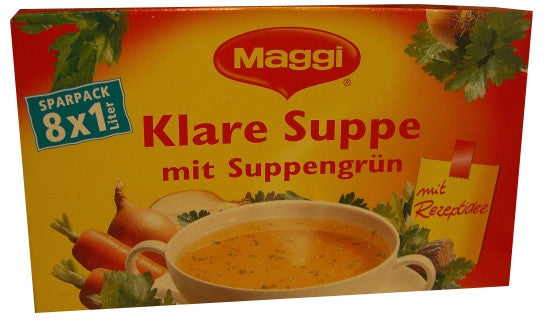 Maggi Klare Suppe mit Suppengrun, 8x1Liter – Parthenon Foods