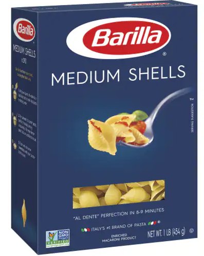 Barilla Medium Shells Pasta 1lb – Parthenon Foods