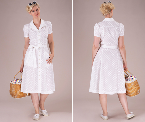 1940s Shirt Dess The Everyday Shirtwaister by Emmy Design Sweden