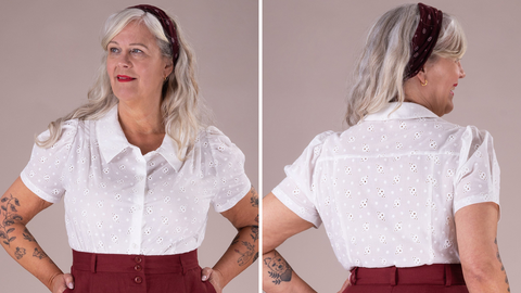 1940s Style Blouse The Favourite Blouse by Emmy Design Sweden