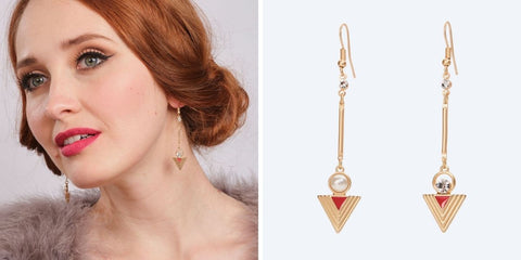 Art Deco Jewellery drop earrings