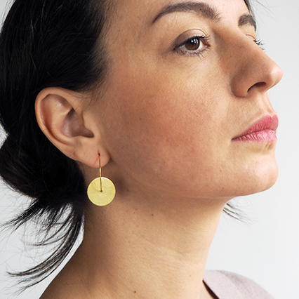 Brass + Bold three in one earrings