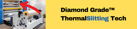 Brown tape diamond grade thermal slitting machine