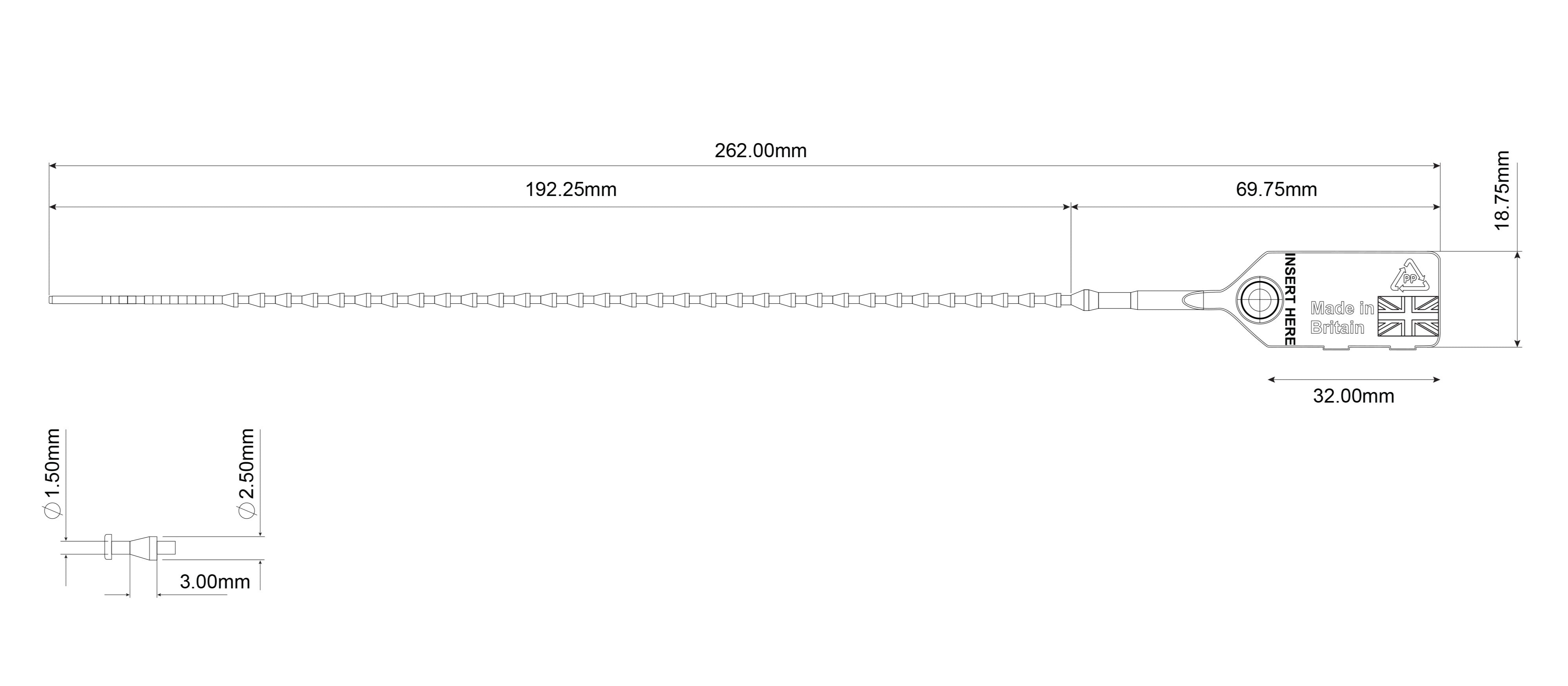 Sceau d'alimentation versalite + dimensions